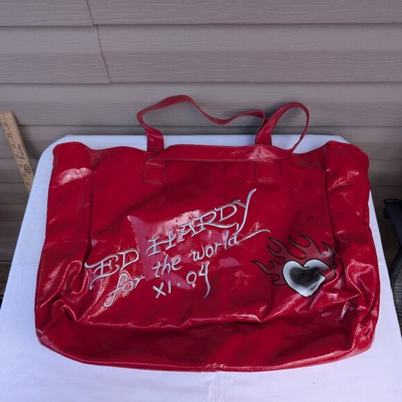 Ed Hardy For The World XI.04 Love Kills Tote bag Y2K - Picture 7 of 10